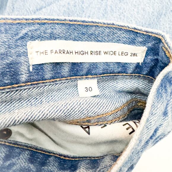 Denim Forum Farrah high rise Wide Leg Jeans - Picture 6 of 8